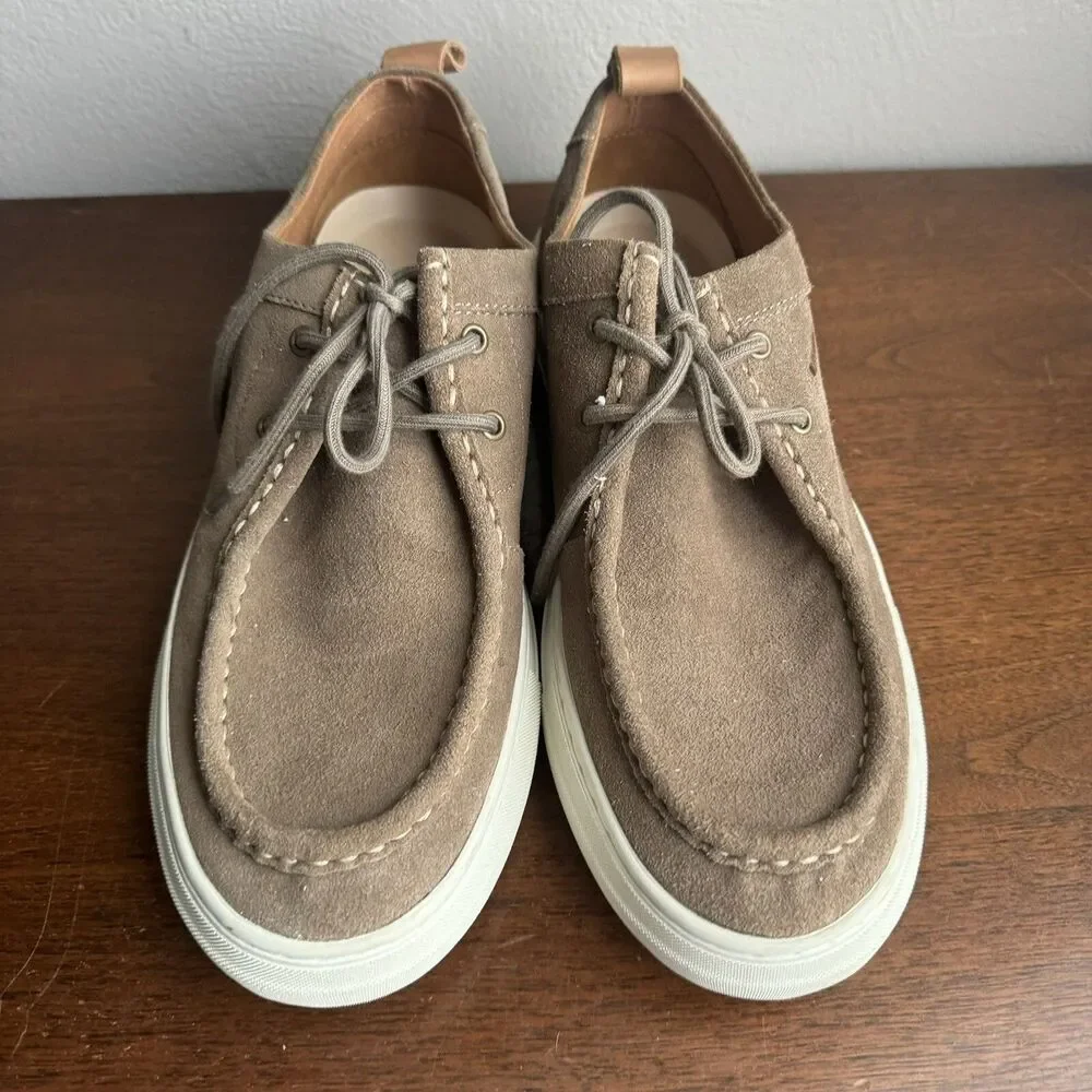 Steve Madden Ryeker Mans Sz 10.5 Shoes Tan Suede Oxfords